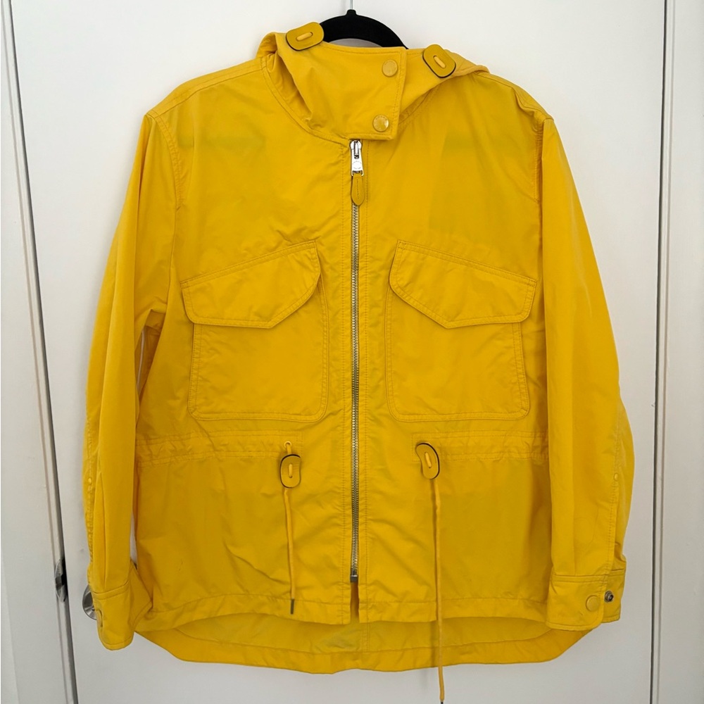 Coach Windbreaker Raincoat Yellow Jacket Cinched Waist F86465 - Medium - Picture 1 of 13